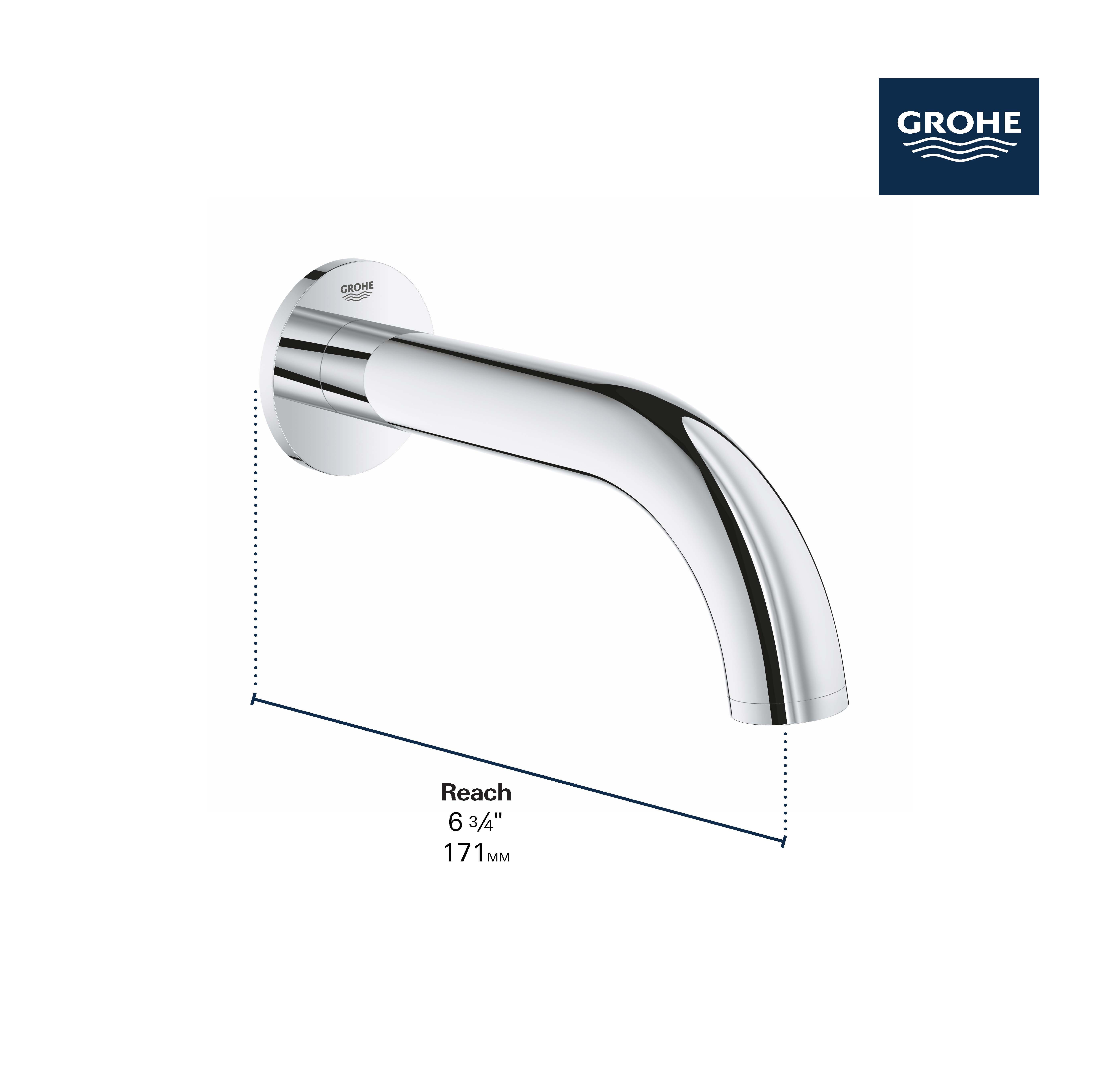 Tub Spout GROHE BRUSHED NICKEL